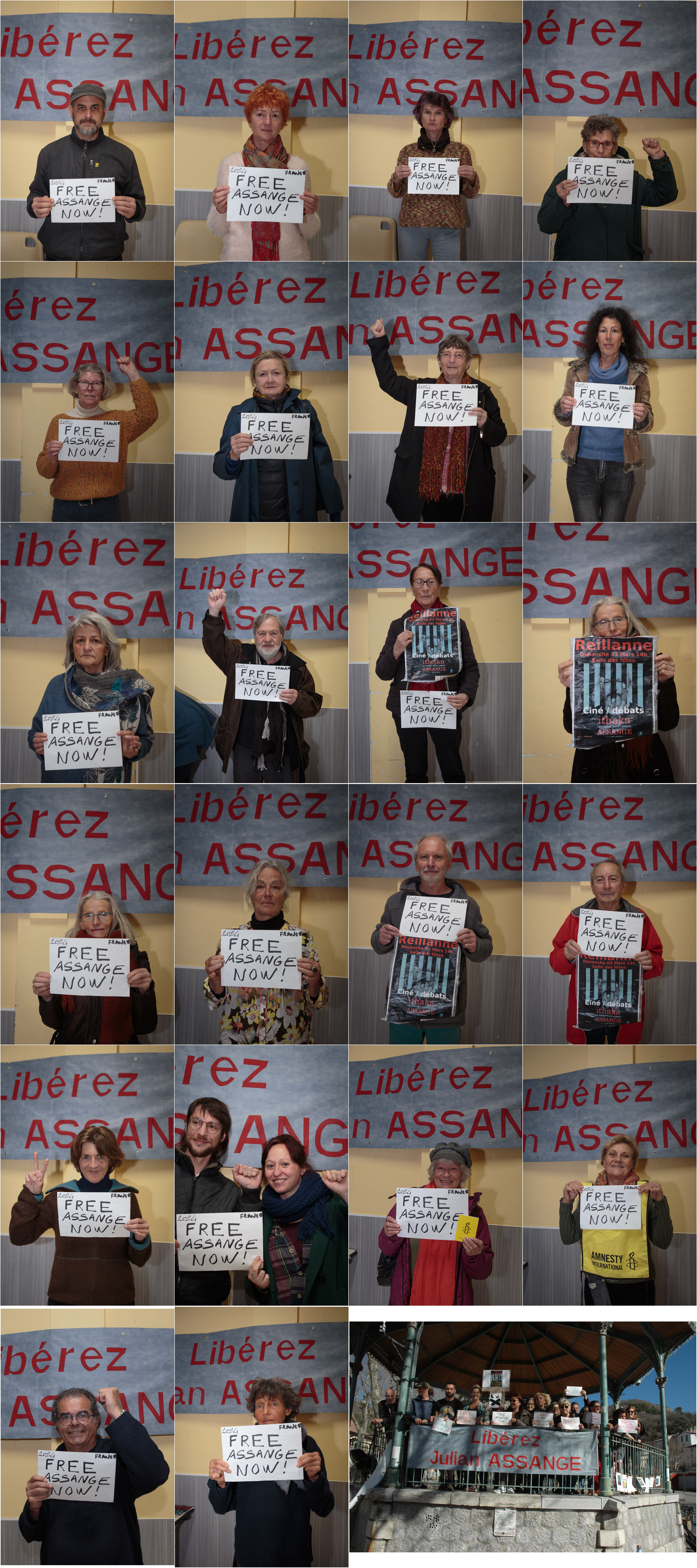 Free Assange NOW images wall